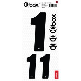 BOX TWO NUMBER STICKER KIT BLACK