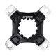 Promax Direct Mount Crank Spider - 104 BCD, 4-Bolt For Use w/Promax CK-1 Carbon Cranks Black