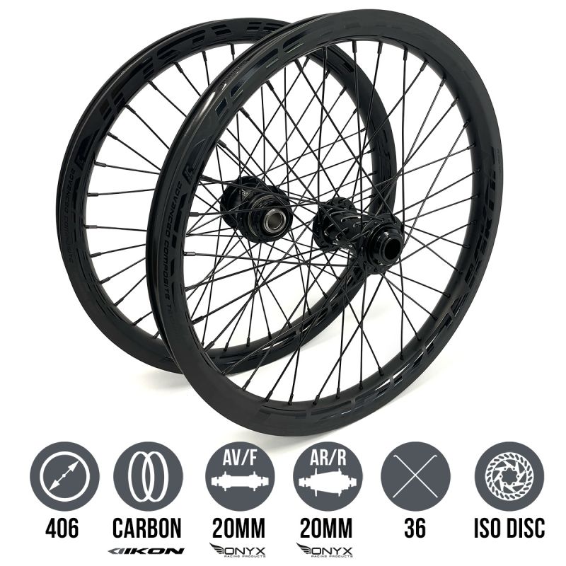 IKON Carbon / ONYX Helix 20 - Ultra SS ISO 20 20"x1.75" Wheelset