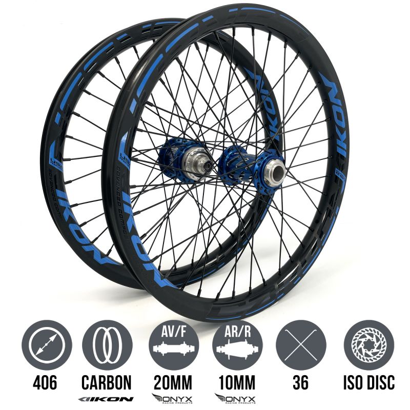 IKON Carbon / ONYX Helix 20 - Ultra SS ISO 10 20"x1.75" Wheelset