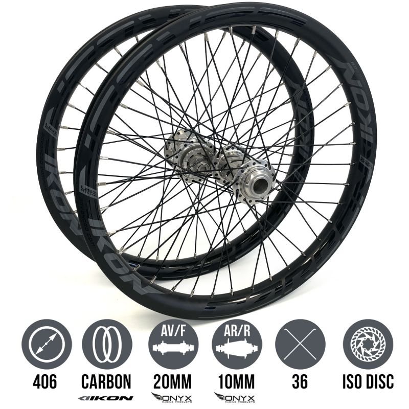 IKON Carbon / ONYX Helix 20 - Ultra ISO 10 20"x1.75" Wheelset