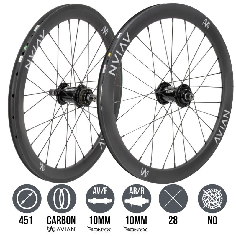 AVIAN venatic / ONYX pro 20"x1-3/8" Wheelset