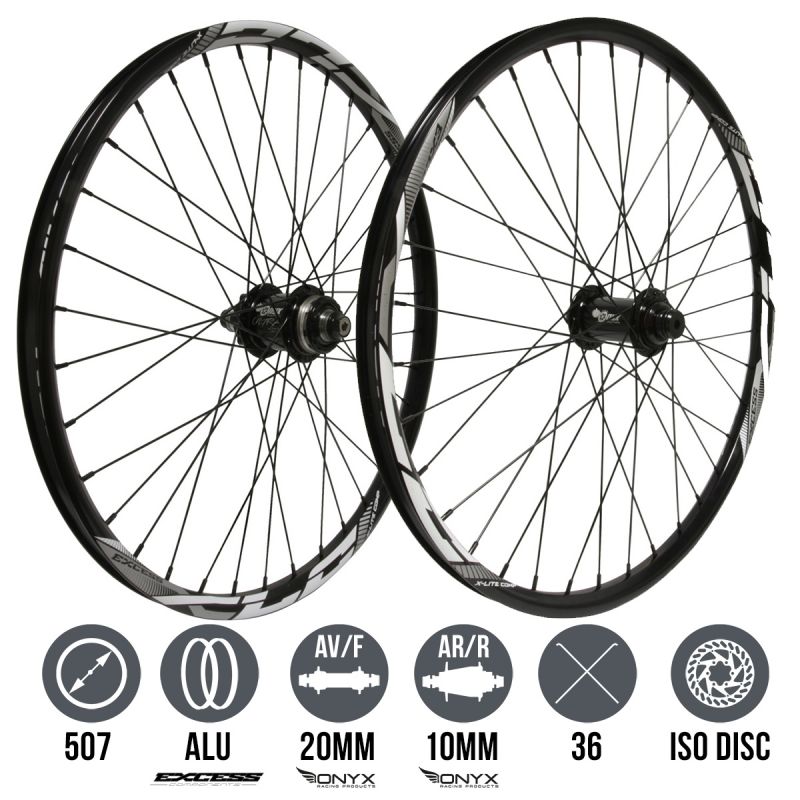 EXCESS XLC / ONYX ultra SS ISO Wheelset 24"x1.75" 