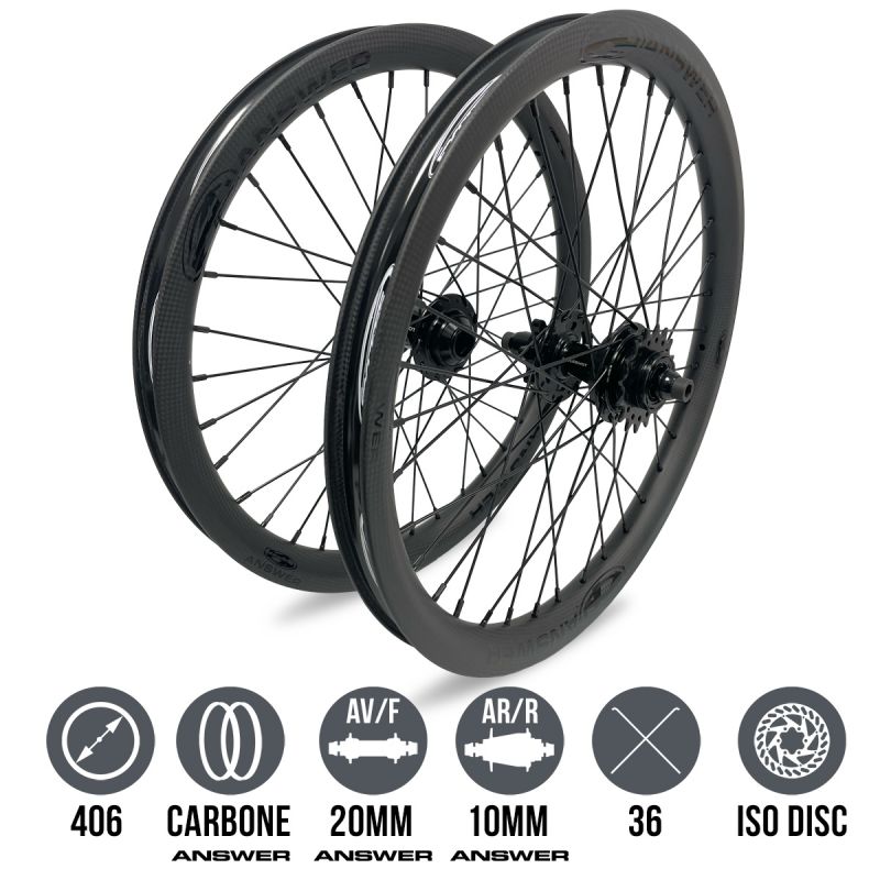 ANSWER Carbon 406 Wheels - ANSWER Holeshot 20 - ANSWER DISC 10