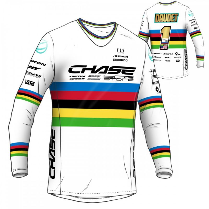 MAILLOT CHAMPION DU MONDE JORIS DAUDET REPLICA 2024